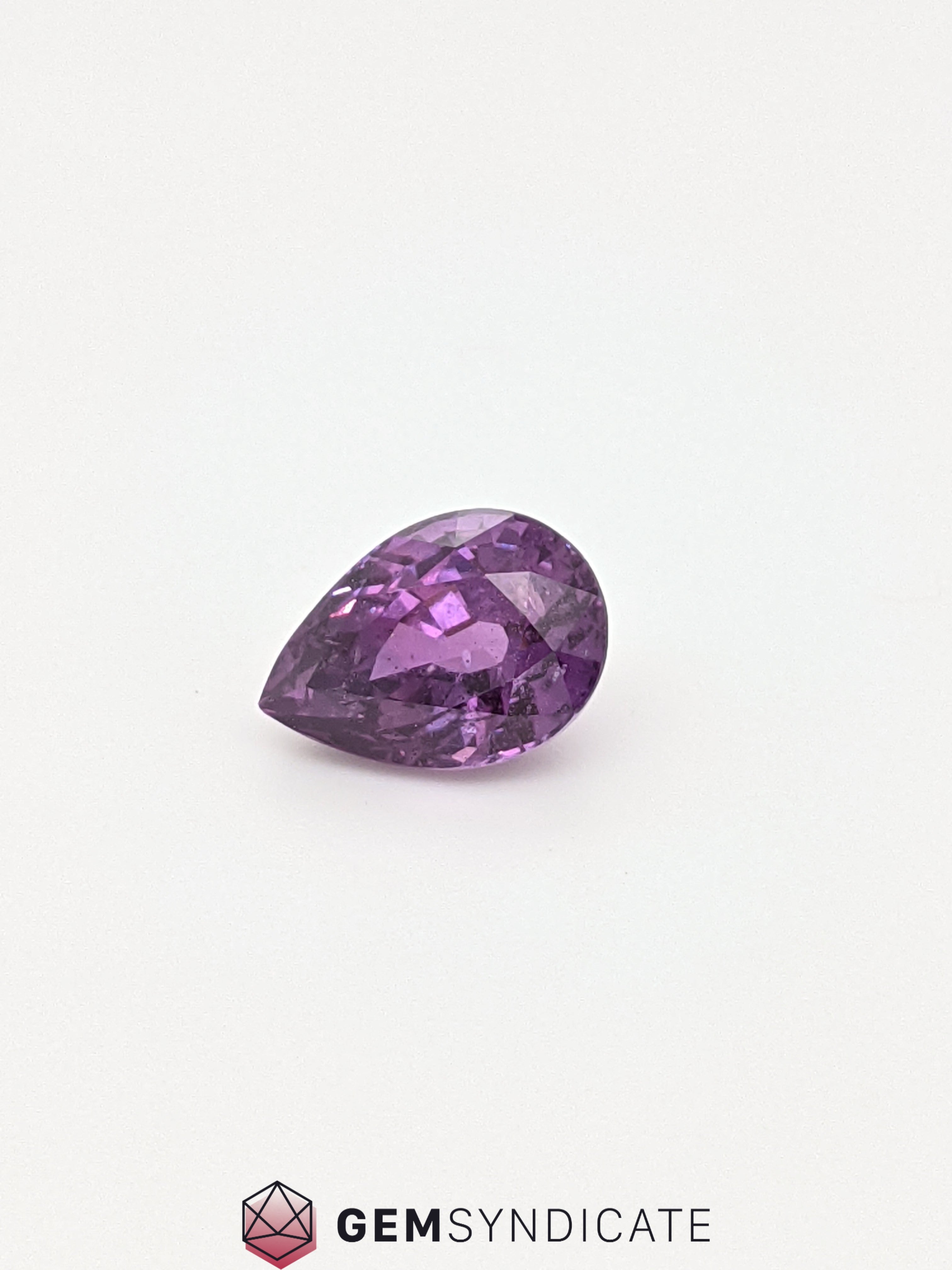 Angelic Pear Shape Purple Sapphire 2.97ct