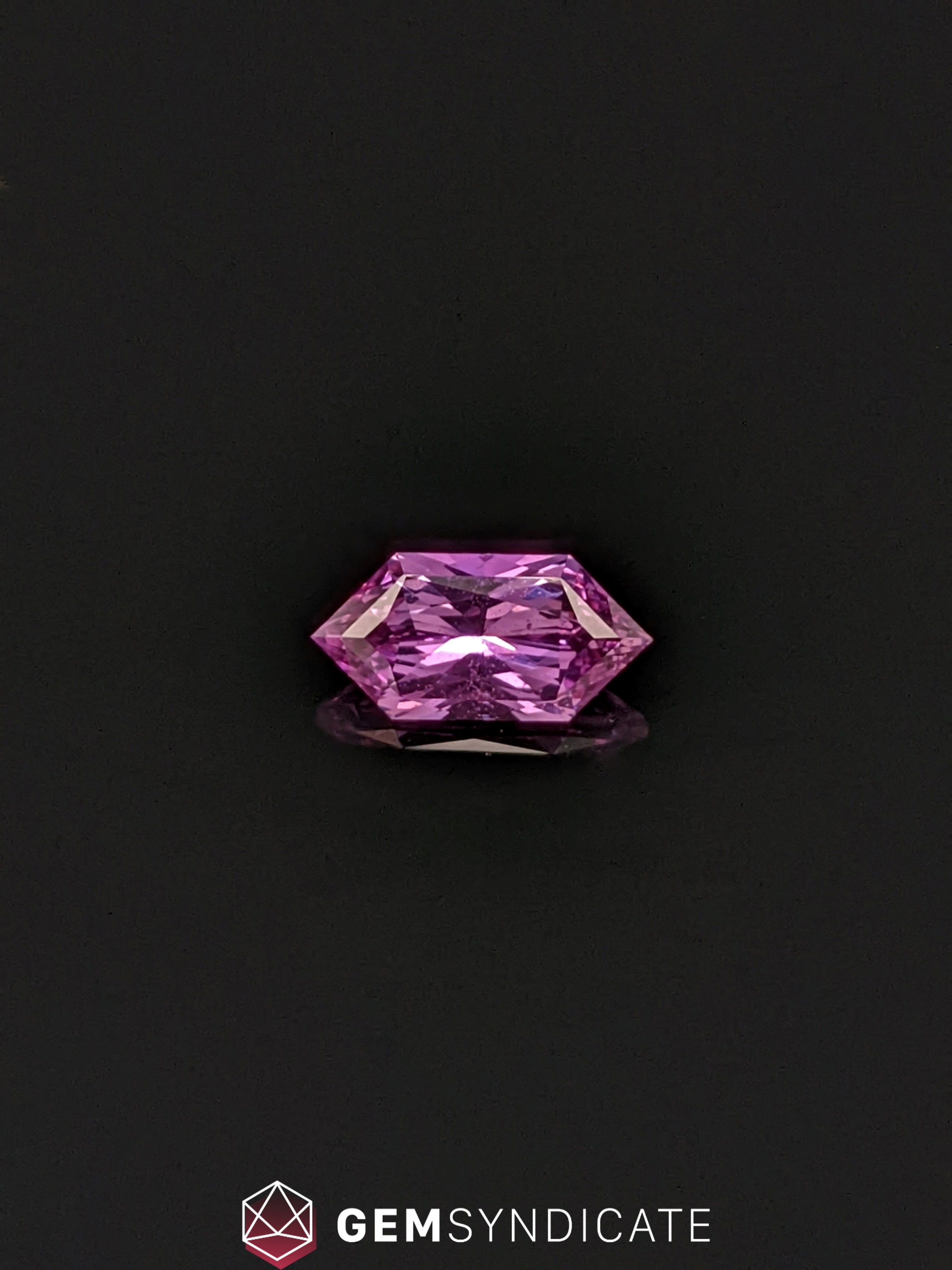 Bold Elongated Hexagon Purple Sapphire 1.06ct
