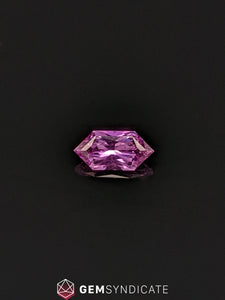 Bold Elongated Hexagon Purple Sapphire 1.06ct