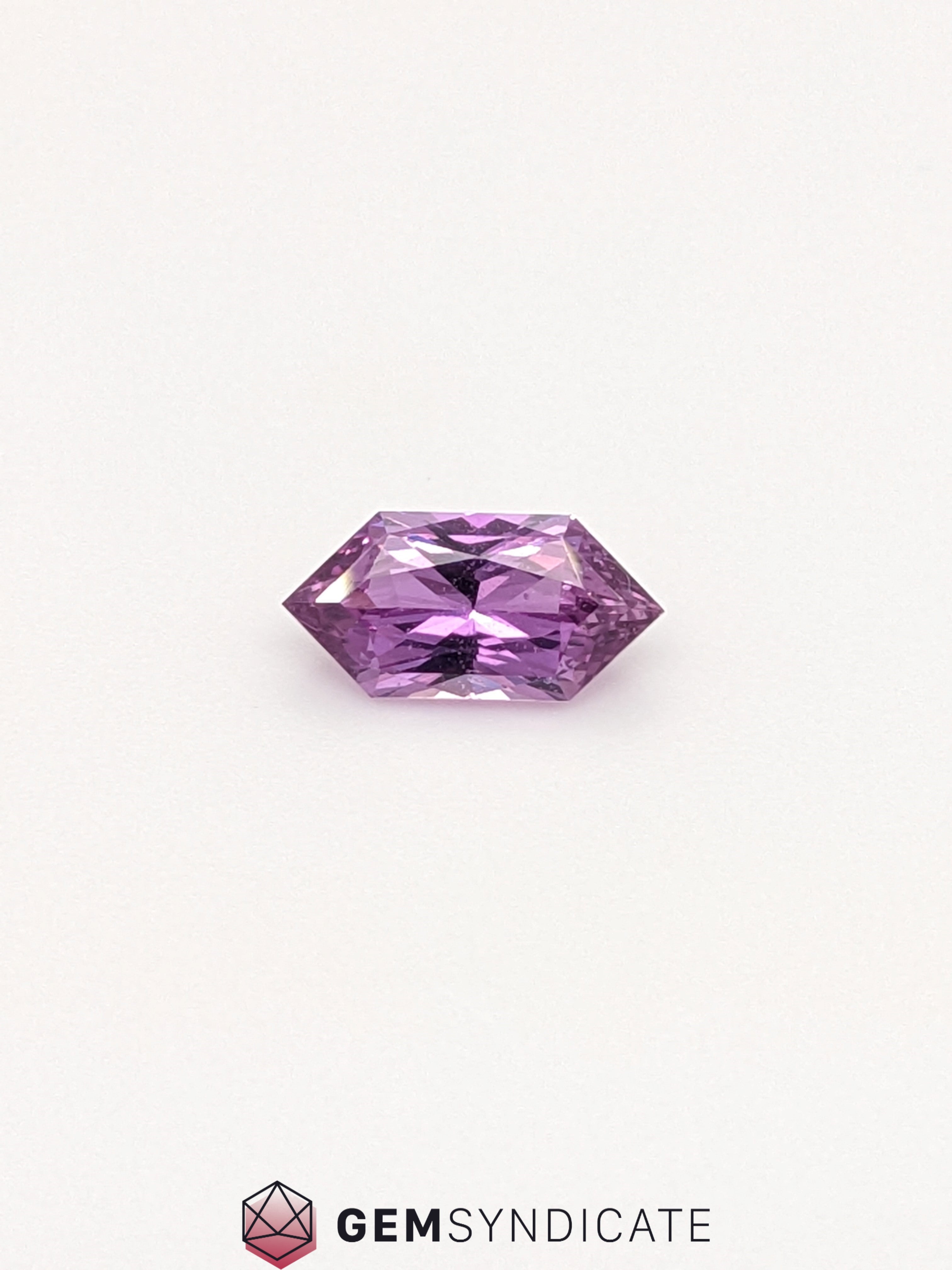 Bold Elongated Hexagon Purple Sapphire 1.06ct