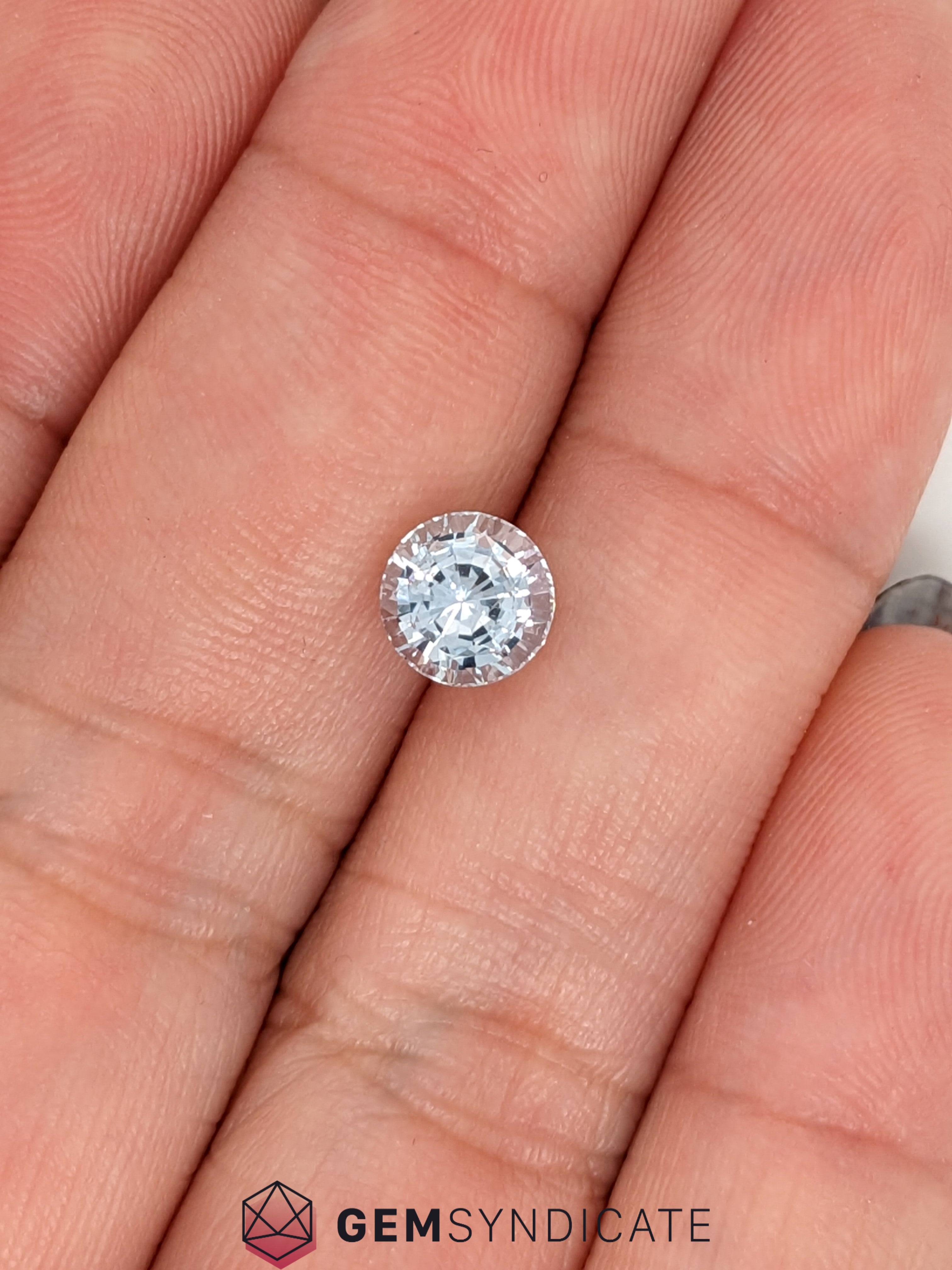 Classic Round White Sapphire 1.53ct