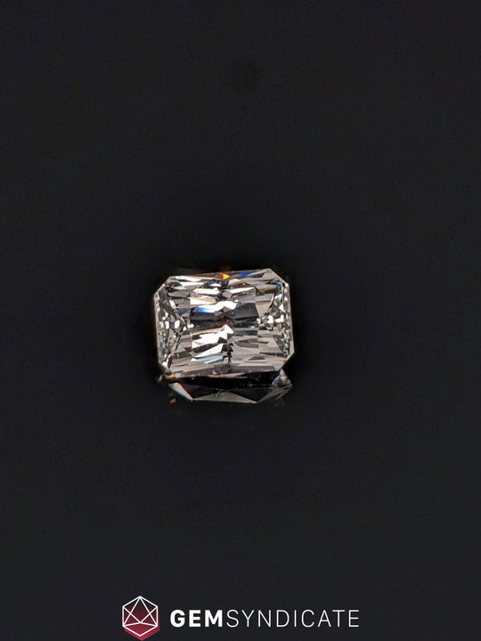 Elegant Emerald Cut White Sapphire 2.19ct