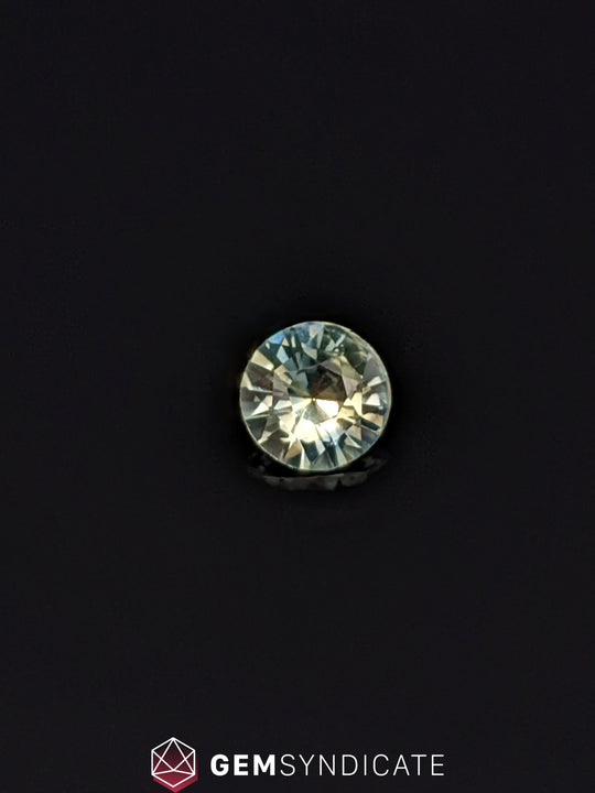 Unique Round Parti Sapphire 1.01ct