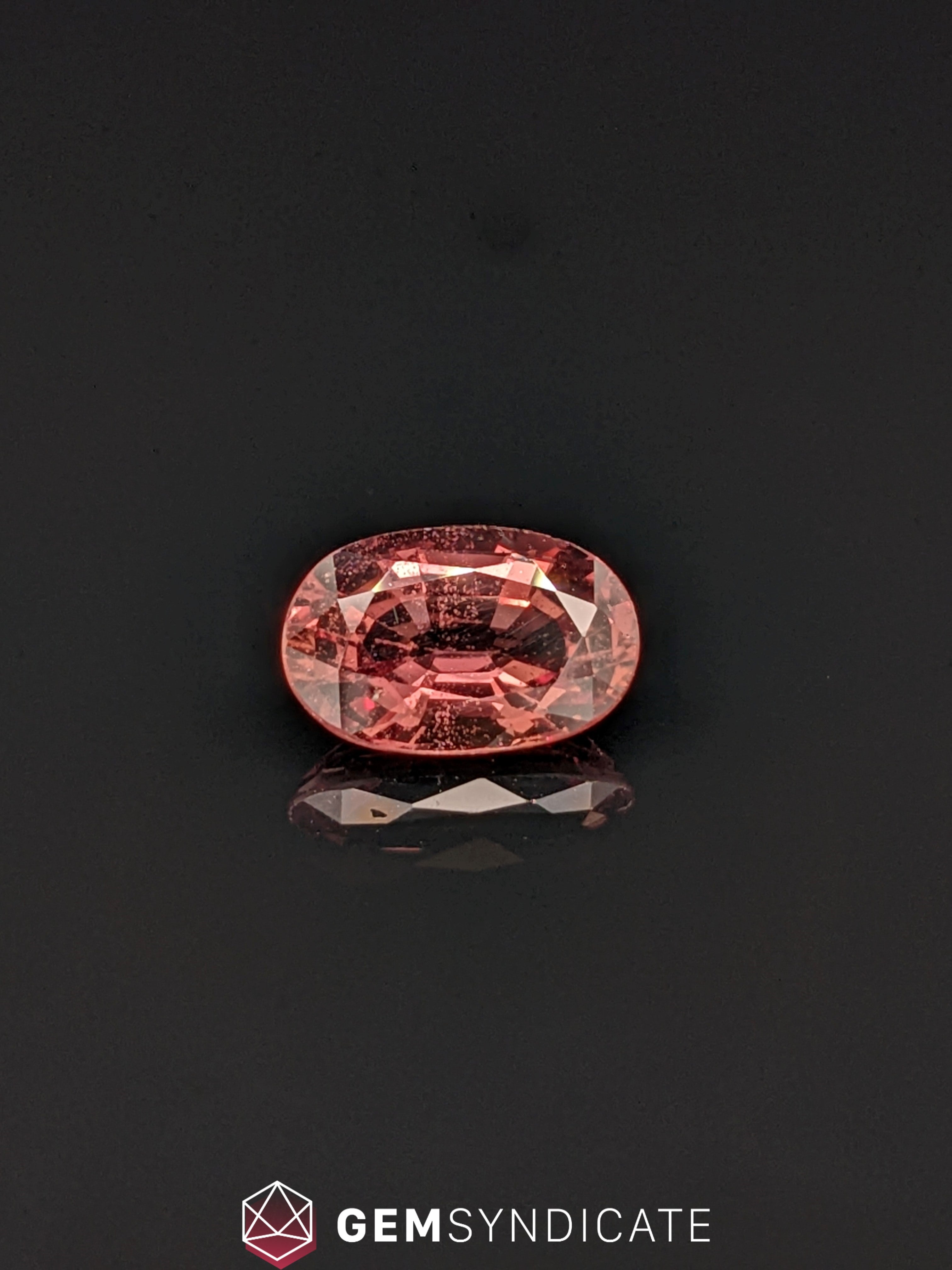 Dramatic Oval Terracotta Sapphire 1.73ct