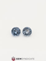 Load image into Gallery viewer, Marvelous Round Grey Spinel Pair 0.65ctw
