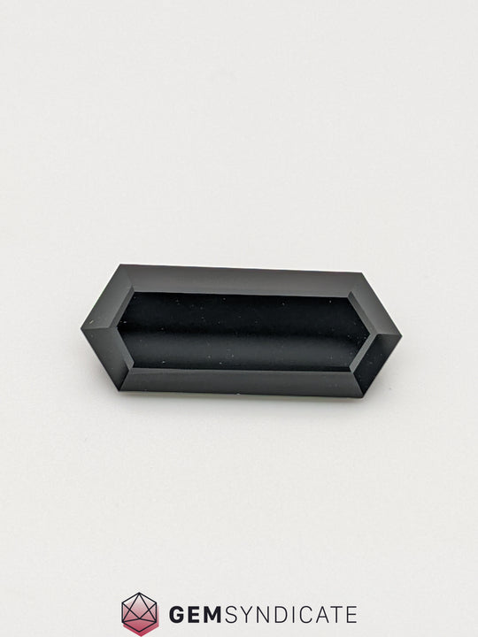 Bold Elongated Hexagon Black Spinel 6.80ct