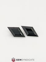 Load image into Gallery viewer, Fabulous Kite Shape Black Spinel Pair 2.84ctw
