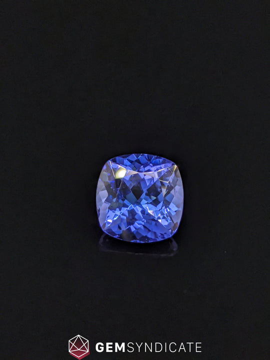 Excellent Cushion Bluish/Purple Tanzanite 2.94ct