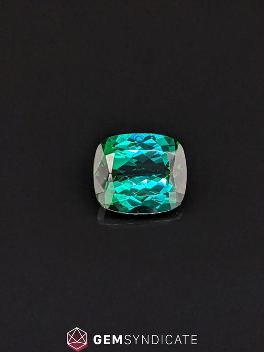 Brilliant Cushion Indicolite Teal Tourmaline 7.19ct