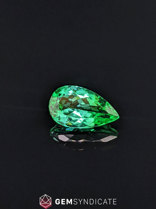 Enchanting Pear Shape Green Tourmaline 2.88ct