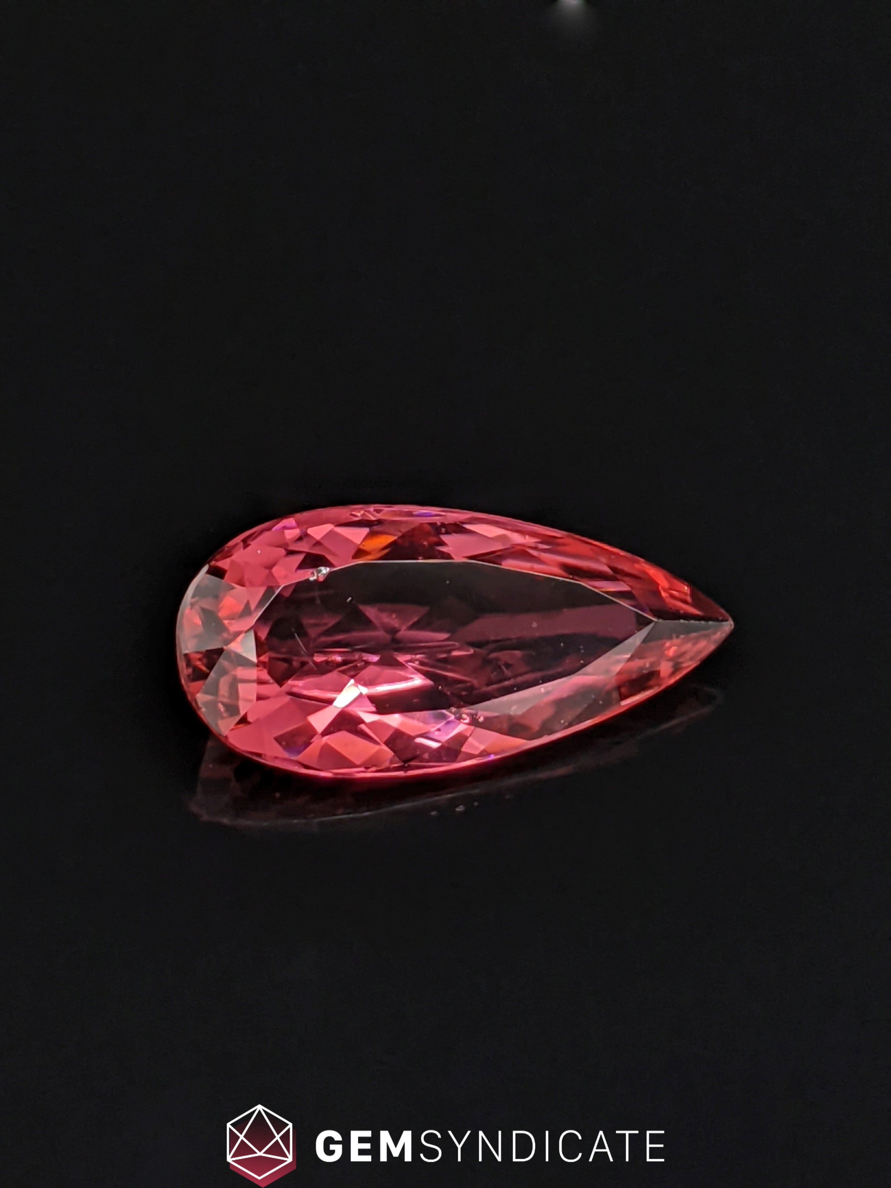 Splendid Pear Shape Pink Tourmaline 4.65ct