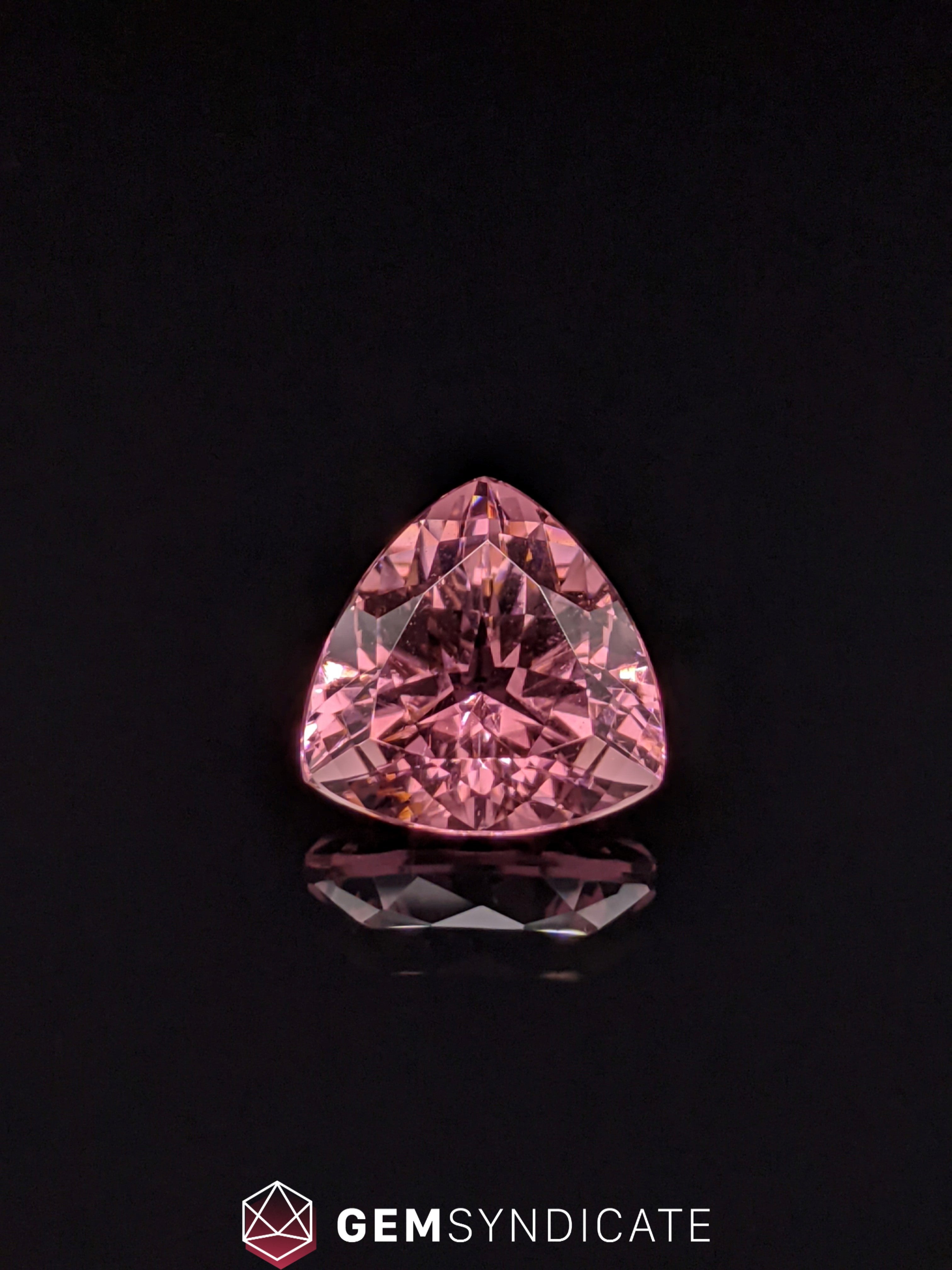 Divine Trillion Shape Pink Tourmaline 6.21ct