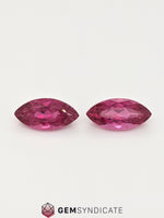 Load image into Gallery viewer, Gorgeous Marquise Shape Rubellite Tourmaline Pair 6.08ctw
