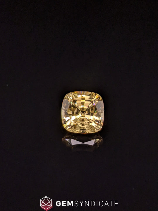 Splendid Cushion Yellow Zircon 6.03ct