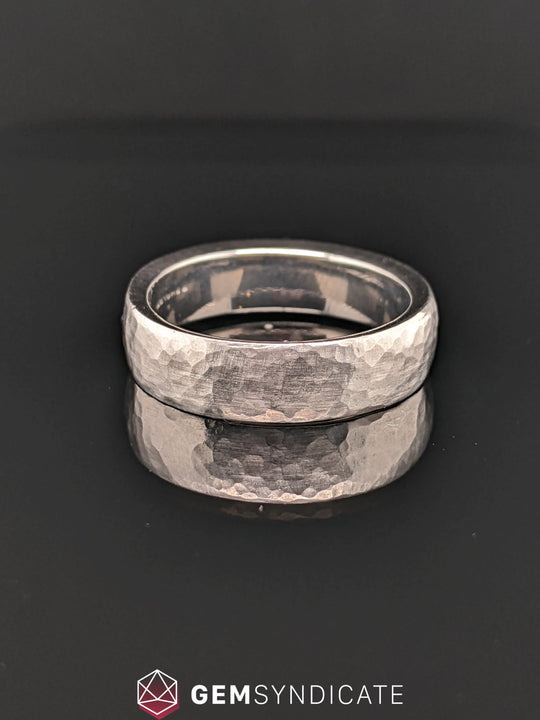 Hammered Men's Wedding Band
