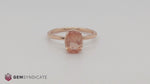 Load and play video in Gallery viewer, Gorgeous Oval Natural Oregon Sunstone Ring in 14k Rose Gold
