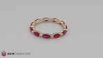 Load and play video in Gallery viewer, Gorgeous Ruby Eternity Band in 14k Yellow Gold
