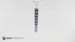 Load and play video in Gallery viewer, Stunning Blue Sapphire Ombre Icicle Pendant

