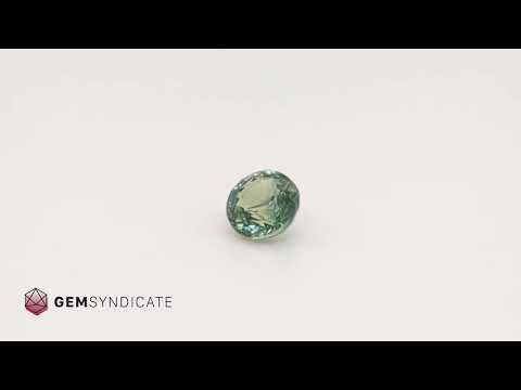 Modern Round Teal Sapphire 1.19ct