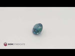 Load and play video in Gallery viewer, Commanding Oval Teal Sapphire 3.02ct
