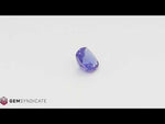 Load and play video in Gallery viewer, Excellent Cushion Bluish/Purple Tanzanite 2.94ct
