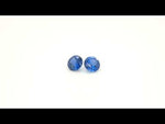 Load and play video in Gallery viewer, Classy Round Blue Sapphire Pair 1.27ctw

