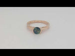 Load and play video in Gallery viewer, Mesmerizing Parti Sapphire Ring in 14k Rose Gold
