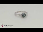Load and play video in Gallery viewer, Classy Parti Sapphire Ring in 14k White Gold
