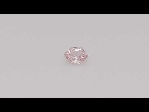 Elegant Elongated Hexagon Peach Sapphire 1.76ct