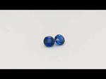 Load and play video in Gallery viewer, Enticing Round Blue Sapphire Pair 1.73ctw
