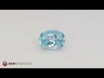 Load and play video in Gallery viewer, Elegant Oval Shape Blue Aquamarine 8.60ct
