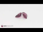 Load and play video in Gallery viewer, Magnificent Half Moon Rhodolite Garnet Pair 12.41ctw
