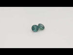 Load and play video in Gallery viewer, Pretty Round Teal Sapphire Pair 1.35ctw
