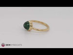 Load and play video in Gallery viewer, Sophisticated Green Tourmaline Ring in 14k Yellow Gold
